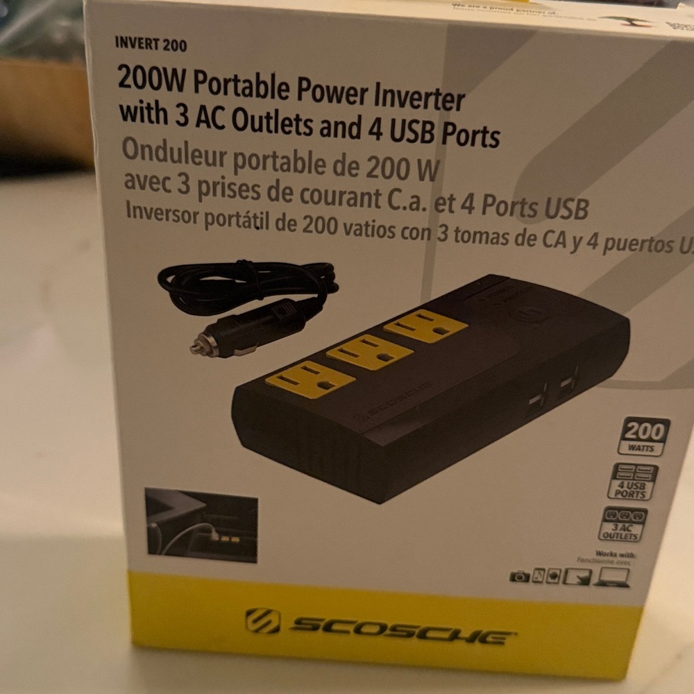 Scosche 200W Portable Power Inverter - Black